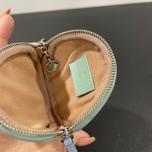 Gucci Calfskin Matelasse Diagonal GG Marmont Round Coin Purse Multi (JB1097) - Picture 5 of 8